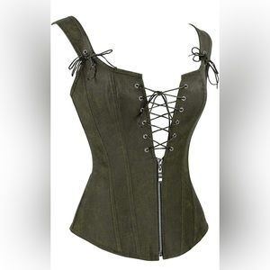 COPY - Renaissance Lace Up Corset with Garters